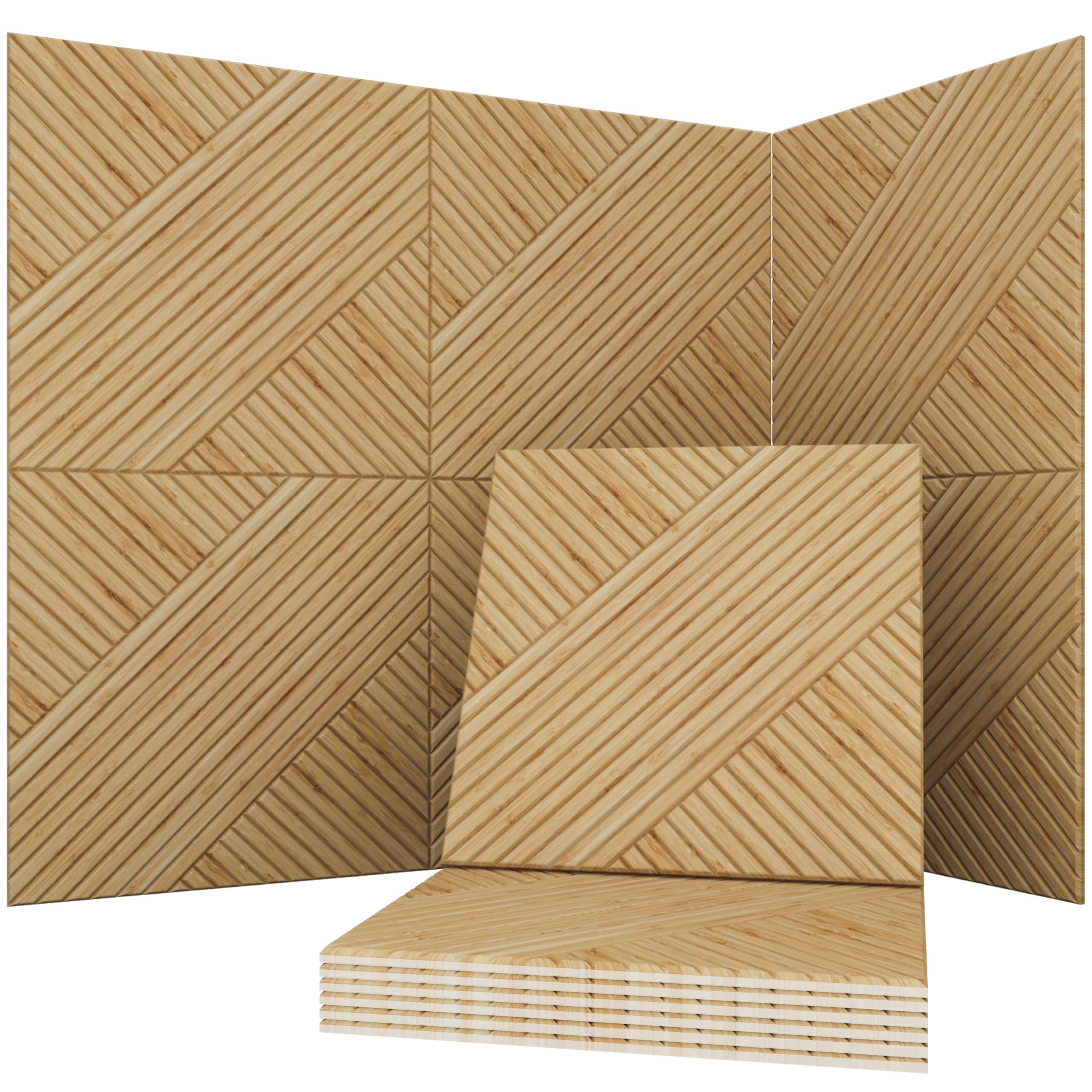 Soon Global 8-Pack Acoustic Sound-Absorbing Wall Panels