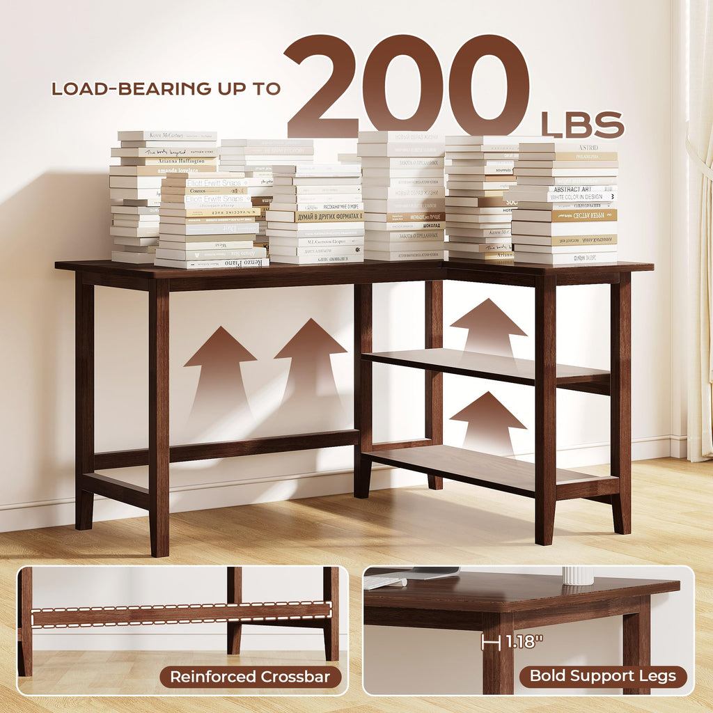 IOTXY Reversible L-Shaped Office Desk with Storage