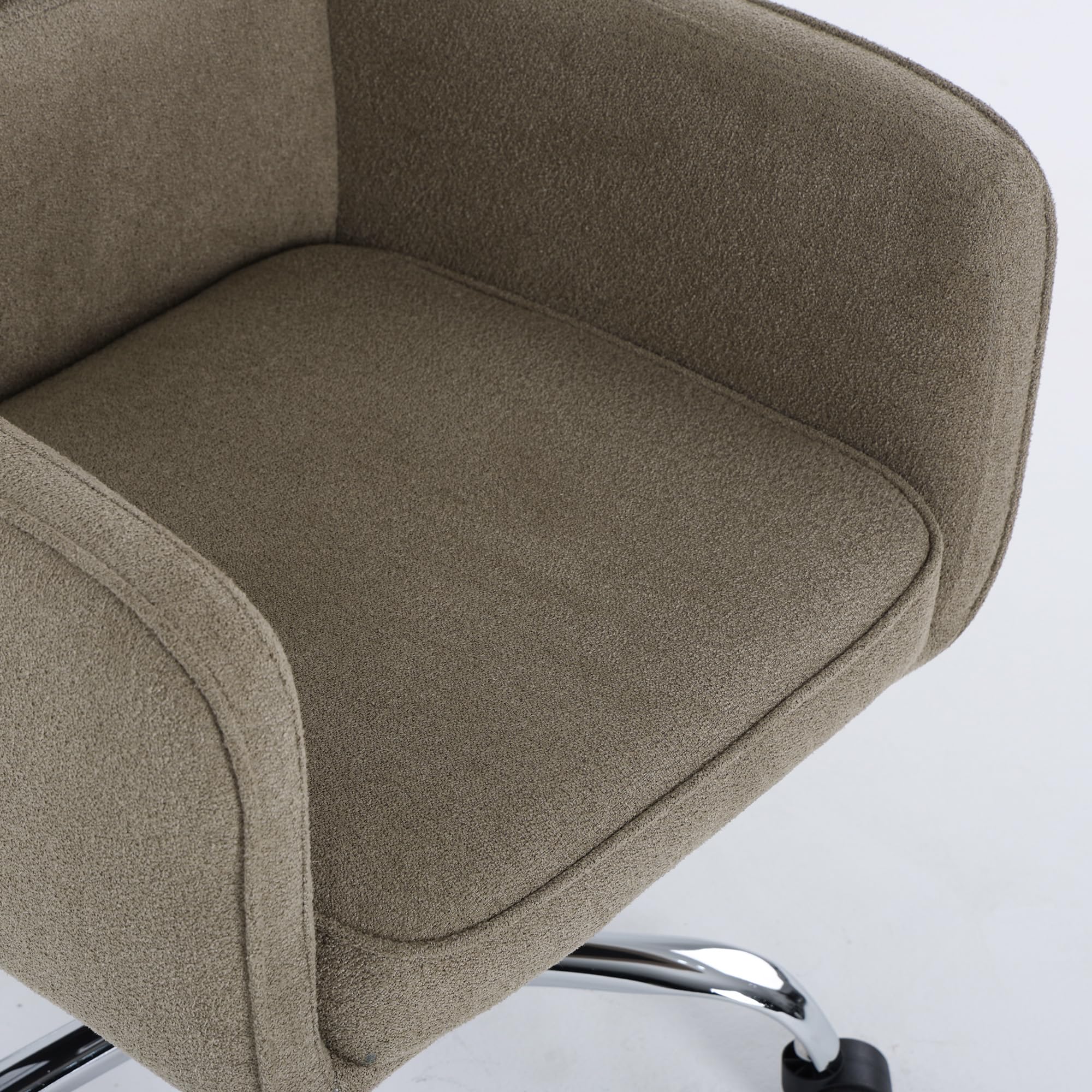 COLAMY Modern Executive High Back Home Office Chair Vanity Chair with Head and Lumbar Support, Armrest