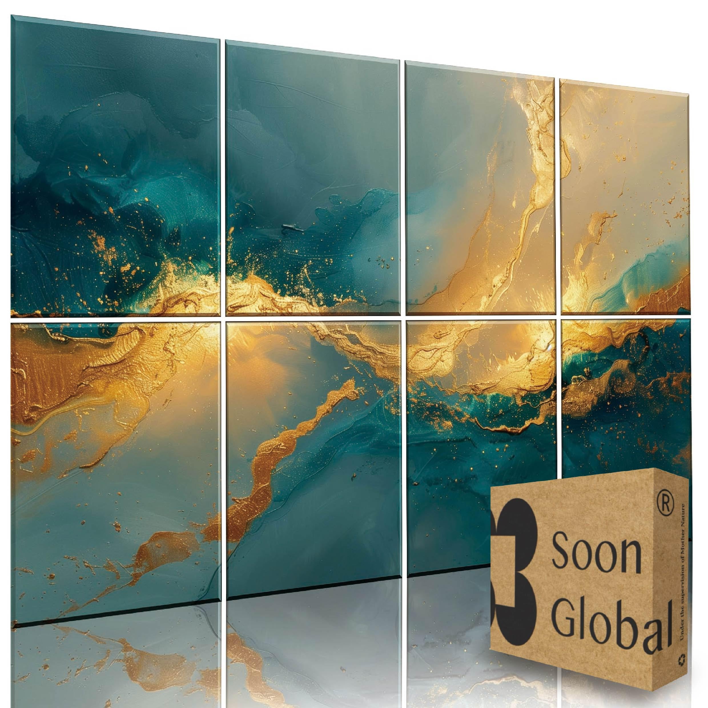 Soon Global 8-Pack Acoustic Sound-Absorbing Wall Panels
