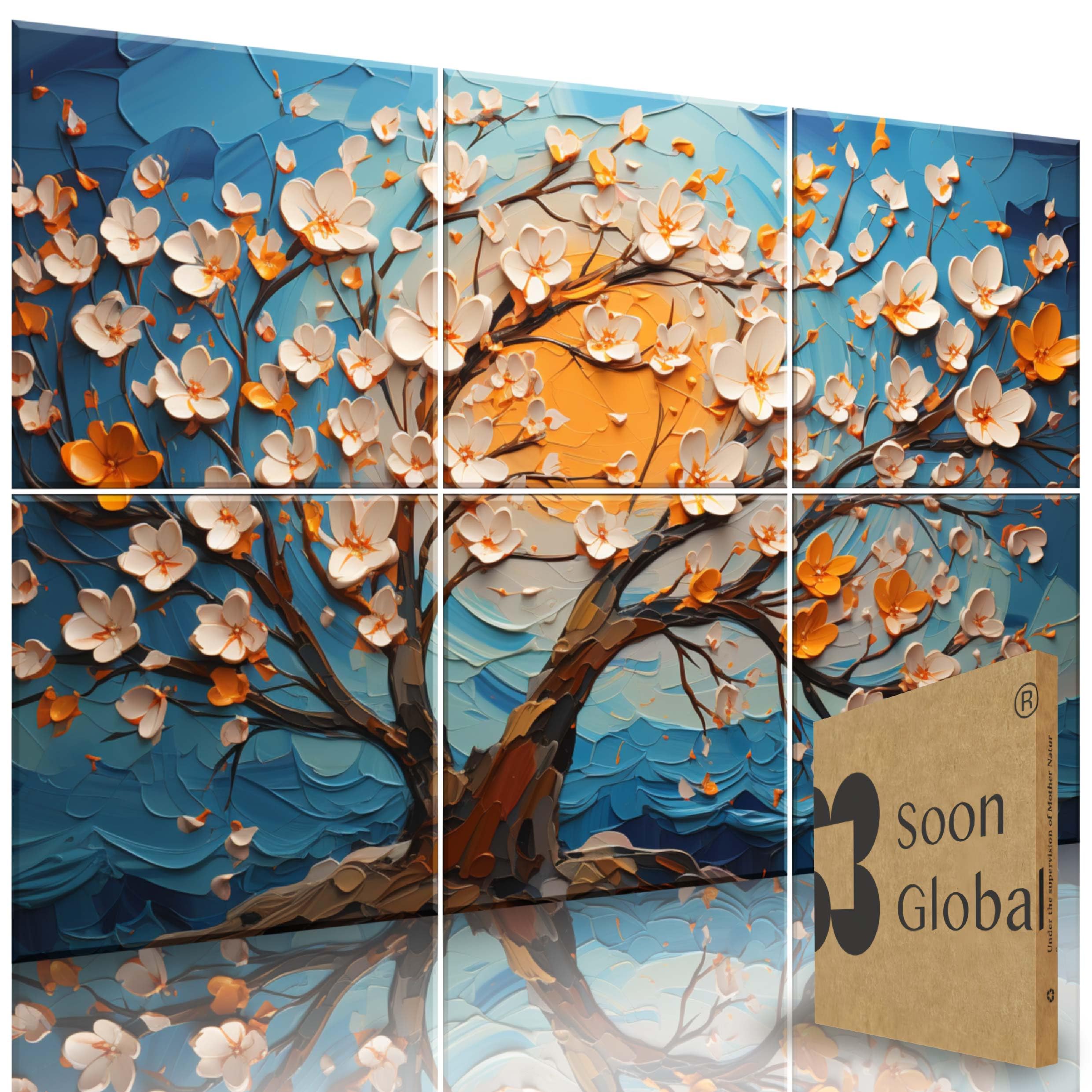 Soon Global 8-Pack Acoustic Sound-Absorbing Wall Panels