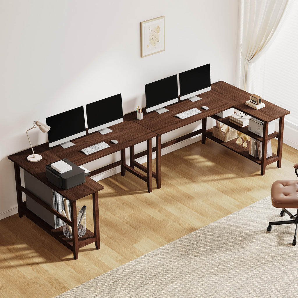 IOTXY Reversible L-Shaped Office Desk with Storage